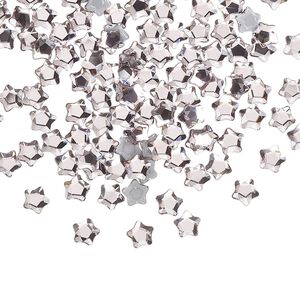 Flat back 720pk light rose foil back, Swarovski&reg; hotfix 4mm star flower 2754