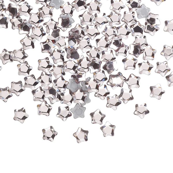 Flat back 720pk light rose foil back, Swarovski&reg; hotfix 4mm star flower 2754 image number 0
