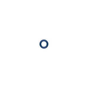 Component, Oh! Ring&trade;, silicone, blue, 5mm round with 2.5mm hole. Sold per pkg of 500.