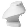 Display, necklace, leatherette, white, 5 x 5-1/2 x 5-inch pedestal. Sold individually. image number 1