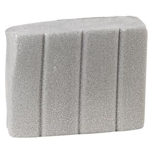 Polymer clay, Sculpey&reg; PREMO, white gold glitter. Sold per 2-ounce bar.