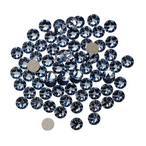 Flat back 1440pk denim blue foil back, Swarovski&reg; 3-3.2mm rose round SS12 2088