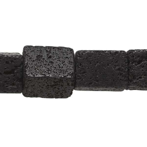 Lava rock 1pkg1, rectangular nugget bead 15.5-16 inch medium image number 0