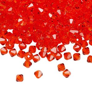 Bead 48pk hyacinth, Preciosa Czech crystal 4mm bicone