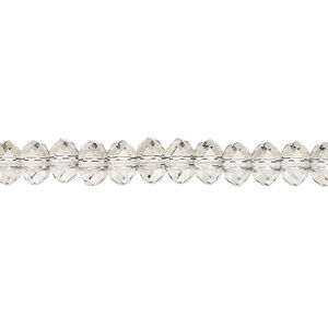 Bead 1pkg360 crystal urban grey, Swarovski&reg;, 6x4mm rondelle 5040