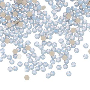 Flat back 1440pk light sapphire opal foil back, Preciosa MAXIMA Czech crystal rhinestone 2.5-2.7mm chaton rose round SS9