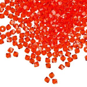 Bead 48pk hyacinth, Preciosa Czech crystal 3mm bicone