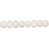 Freshwater pearl 1pkg1, semi-round, 15 inch white 6-7mm cultured image number 0
