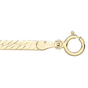 Chain 1pkg1 14Kt gold-filled herringbone, 2.5mm / springring clasp, 16 inch
