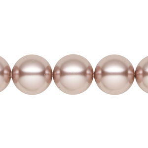 Pearl 1pkg10 vintage rose, Crystal Passions&reg; 12mm round 5810