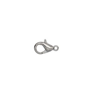 Clasp lobster claw 1pkg10 gunmetal-plated "pewter" (zinc alloy), 10x6mm 1-strand