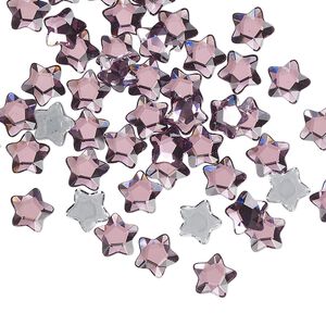Flat back 360pk iris foil back, Swarovski&reg; hotfix 6mm star flower 2754