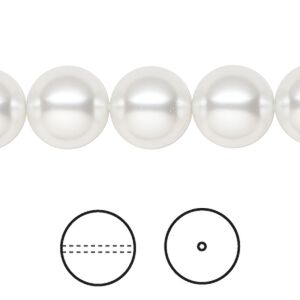 Pearl 10pk moonlight, Crystal Passions&reg; 12mm round 5810