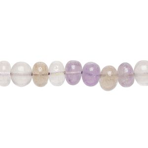 Amethyst / citrine / ametrine 1pkg1, hand-cut rondelle bead 14 inch 7x5mm-8x6mm