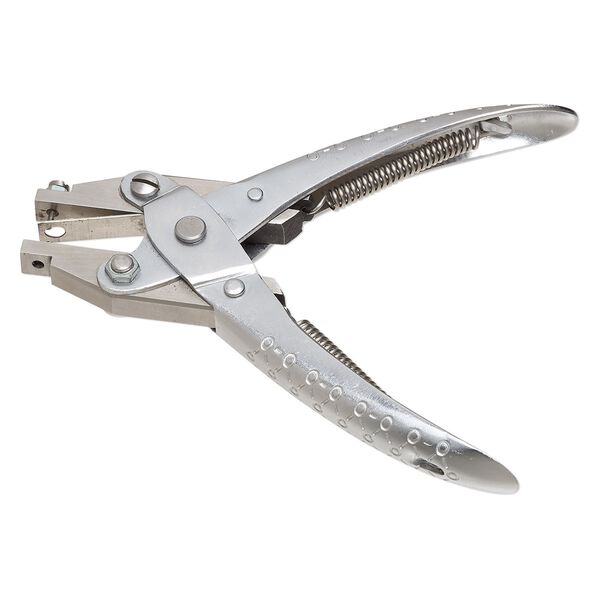 Pliers, EUROTOOL&reg;, hole punch, steel, 5-1/2 inches with 1.5mm round punch. Sold individually. image number 0