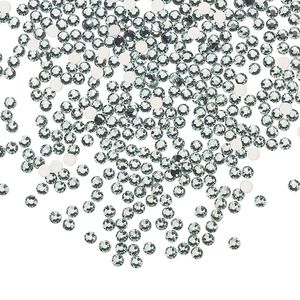 Flat back 144pk smoked sapphire foil back, Preciosa MAXIMA Czech crystal rhinestone 1.7-1.9mm chaton rose round SS5