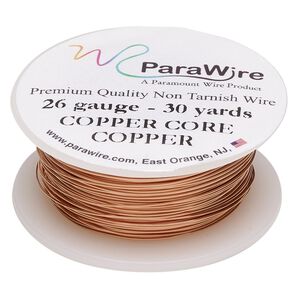 Wire, ParaWire&trade;, copper, round, 26 gauge. Sold per 30-yard spool.