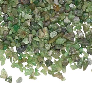 Tsavorite garnet 1pkg1oz, undrilled inlay chip natural mini