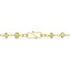 Necklace, peridot (natural) and gold-finished sterling silver, 3.5-4mm hand-cut faceted rondelle, 18 inches with S-hook clasp. Sold individually. image number 1