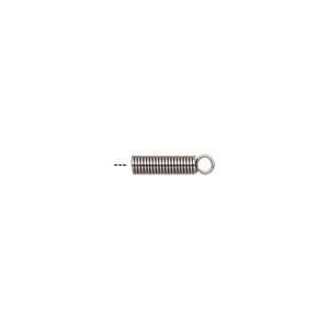 Cord coil glue-in 1pkg20 stainless steel, 11x3mm / loop / 2mm inside diameter