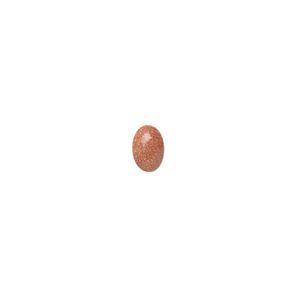 Cabochon, brown goldstone (glass) (man-made), 6x4mm calibrated oval. Sold per pkg of 10.