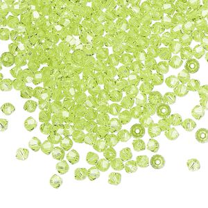 Bead 144pk citrus green, Crystal Passions&reg; 3mm bicone 5328
