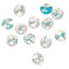 Drop 144pk crystal AB, Swarovski&reg; 8mm pendant mini disk 6428 image number 1