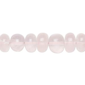 Rose quartz 1pkg1, rondelle bead natural B+ grade, 15.5-16 inch graduated