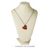 Display, necklace, leatherette, cream, 11 x 7-1/4 x 6 inches. Sold individually. image number 2