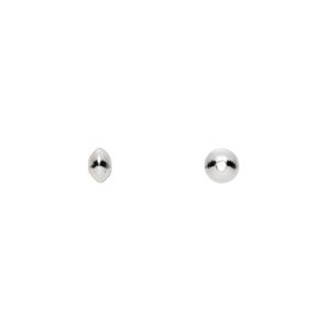 Bead 1pkg50 sterling silver, 5x3mm saucer