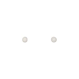 Bead 1pkg4 sterling silver, 3mm stardust round