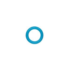 Component, Oh! Ring&trade;, silicone, light blue, 12mm round with 8mm hole. Sold per pkg of 200.