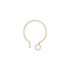 Ear wire, 14Kt gold-filled, 20mm French hook with open loop, 20 gauge. Sold per pair.