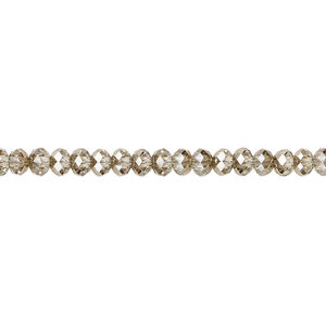 Bead 1pkg144 crystal bronze, Crystal Passions&reg; 4x3mm faceted rondelle 5040