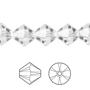 Bead 48pk crystal, Crystal Passions&reg; 10mm bicone 5328