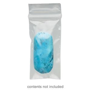 Bag, Tite-Lip&trade;, plastic, clear, 1x2-inch top zip. Sold per pkg of 100.