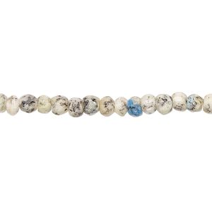 K2 "jasper" 1pkg1, hand-cut faceted rondelle bead natural 10 inch 4x2mm-5x4mm