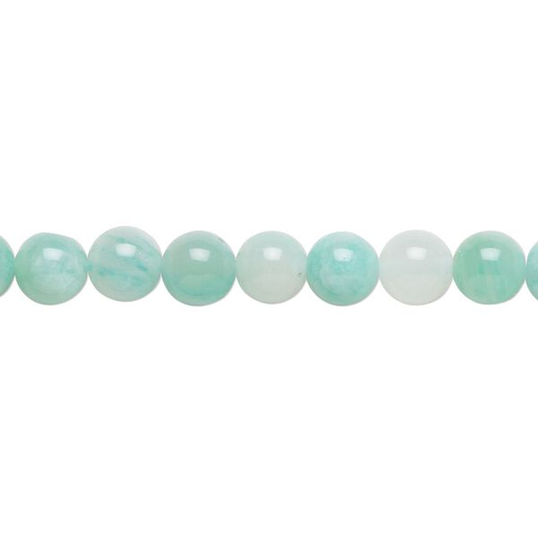 African amazonite 1pkg1, round bead natural 15.5-16 inch 6mm image number 0