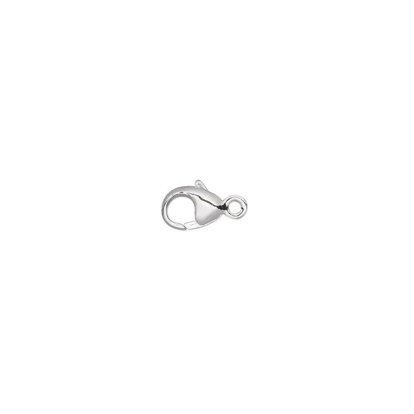 Clasp lobster claw 1pkg1 sterling silver, 6x4mm, 1-strand image number 0