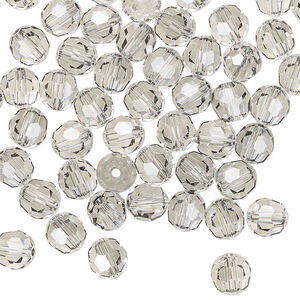 Bead 1pkg360 crystal urban grey, Swarovski&reg;, 6mm round 5000