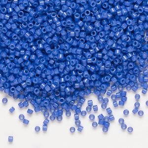 Seed bead, Delica&reg;, glass, pkg/50g, #11 round, Duracoat&reg; opaque outside dyed violet (DB-2359).