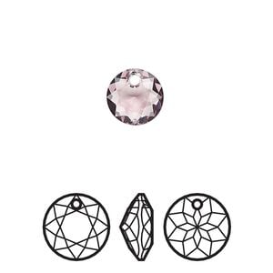 Drop 4pk light amethyst, Crystal Passions&reg; 8mm pendant classic cut 6430