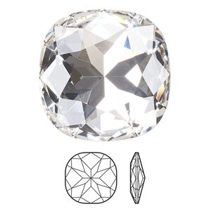Fancy stone 1pk crystal foil back, Crystal Passions&reg; 27mm cushion 4487