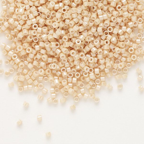 Seed bead, Delica&reg;, glass, pkg/250g, #11 round, opaque glazed luster light caramel (DB-0205). image number 0