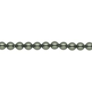 Pearl 100pk dark green, Crystal Passions&reg; 4mm round 5810