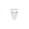 Bail, JBB Findings, fold over style, sterling silver, 16x10mm shield. Sold individually. image number 0