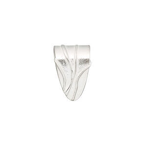 Bail, JBB Findings, fold over style, sterling silver, 16x10mm shield. Sold individually.