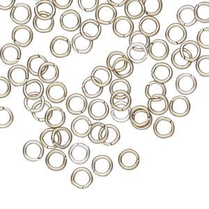 Jump ring 1pkg100 aluminum, 4.5mm round, 20 gauge / 2.9mm inside diameter / bronze