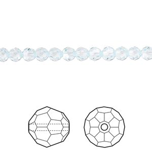 Bead 12pk light Azore, Crystal Passions&reg; 4mm round 5000