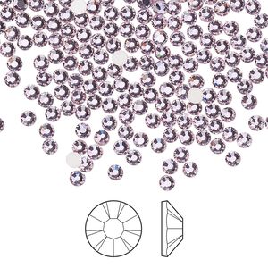 Flat back 1440pk mesmera foil back, Preciosa MAXIMA Czech crystal rhinestone 2.5-2.7mm chaton rose round SS9